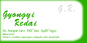 gyongyi redai business card